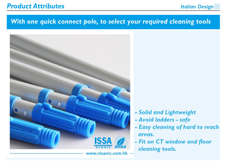 CT 2 Sections Twist Lock Pole - Cleanic Cleaning Equipment